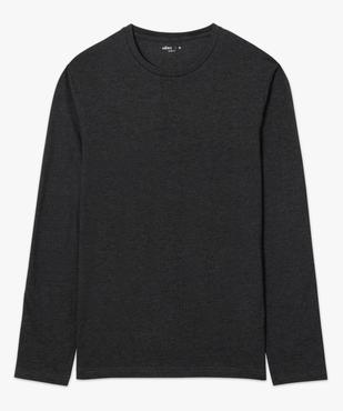 Tee-shirt à manches longues et col rond homme vue4 - GEMO 4G HOMME - GEMO