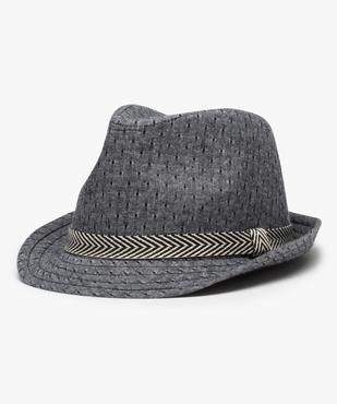 Chapeau garçon forme trilby en toile imprimée vue1 - GEMO (ACCESS) - GEMO