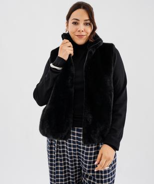 Veste sans manches en fourrure imitation femme grande taille vue4 - GEMO 4G GT - GEMO