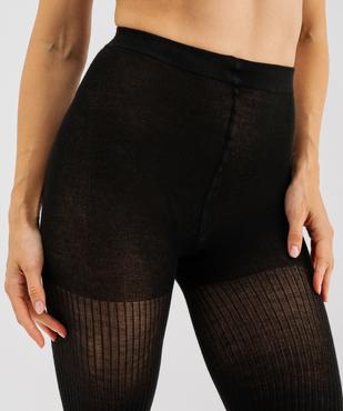 Collant chaud côtelé femme vue3 - GEMO(HOMWR FEM) - GEMO