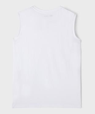 Débardeur uni en coton garçon vue3 - GEMO 4G GARCON - GEMO