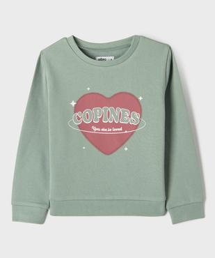 Sweat à motif avec intérieur molletonné fille vue1 - GEMO 4G FILLE - GEMO