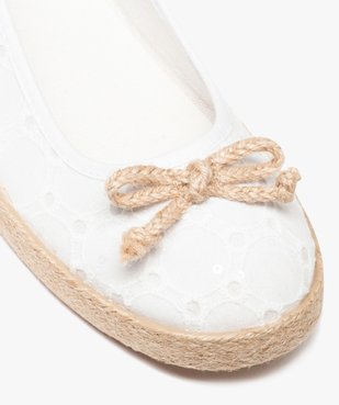 Ballerines femme en toile imprimée et semelle corde vue7 - GEMO (SPORTSWR) - GEMO