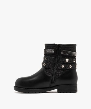 Boots fille à col clouté fantaisie strass et paillettes vue4 - LOVELY WINGS GEMO FOR GOOD - GEMO