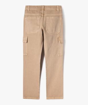 Pantalon cargo en toile denim garçon vue3 - GEMO 4G GARCON - GEMO