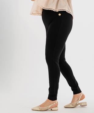Pantalon ajusté en viscose stretch à taille élastiquée femme grande taille vue2 - GEMO (G TAILLE) - GEMO