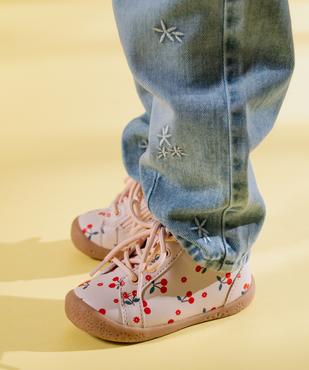 Chaussures premiers pas à motifs cerises bébé fille - Lovely Wings vue7 - LOVELY WINGS - GEMO