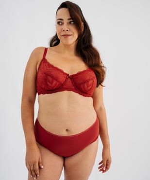 Soutien-gorge emboitant en dentelle bonnets souples grande taille vue3 - GEMO(HOMWR FEM) - GEMO