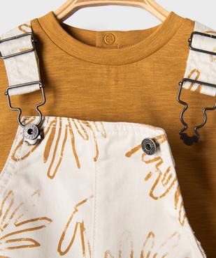 Ensemble 2 pièces bébé garçon - Salopette et tee-shirt vue3 - GEMO(BEBE DEBT) - GEMO