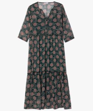 Robe femme à imprimé fleuri longueur cheville vue4 - GEMO(FEMME PAP) - GEMO