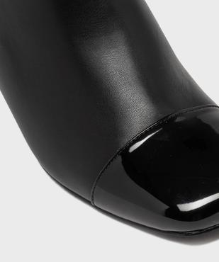 Boots zippées à bout carré et talon trapèze femme vue6 - FOLLOW ME G4G - GEMO