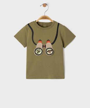 Tee-shirt manches courtes avec motif sur le buste bébé garçon vue1 - GEMO 4G BEBE - GEMO
