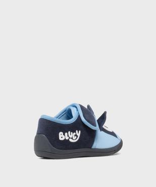 Chaussons en velours à scratch imprimé garçon - Bluey vue4 - BLUEY - GEMO