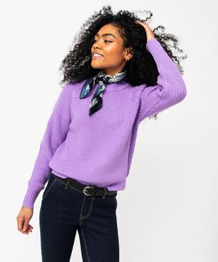 Pull en grosse maille à col rond femme vue1 - GEMO(FEMME PAP) - GEMO