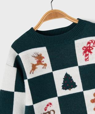 Pull col rond Noël bébé garçon vue2 - GEMO(BEBE DEBT) - GEMO