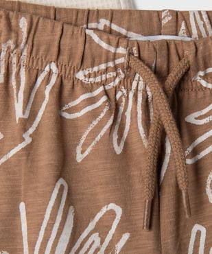 Short en coton fluide avec taille ajustable bébé garçon (lot de 2) vue2 - GEMO(BEBE DEBT) - GEMO