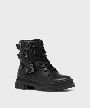 Bottines biker avec semelle crantée fille - Lovely Wings vue2 - LOVELY WINGS - GEMO