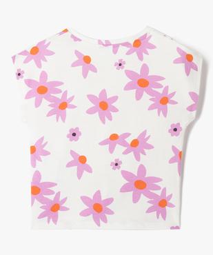 Tee-shirt fille à manches courtes, base nouée et imprimé vue3 - GEMO (ENFANT) - GEMO
