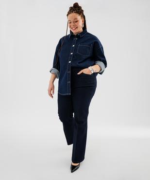 Jean Flare extensible taille normale femme grande taille vue4 - GEMO (G TAILLE) - GEMO