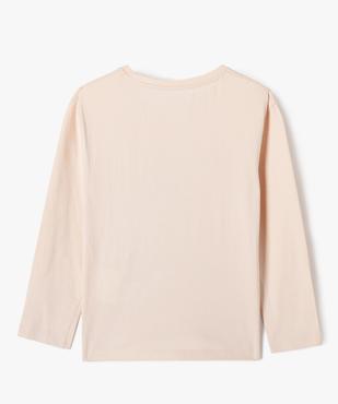 Tee-shirt fille à manches longues imprimé vue3 - GEMO (ENFANT) - GEMO