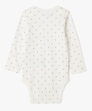 Body à manches longues avec motifs variés bébé fille (lot de 3) vue4 - GEMO 4G BEBE - GEMO