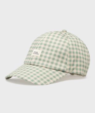 Casquette baseball à carreaux vichy femme vue1 - GEMO (ACCESS) - GEMO