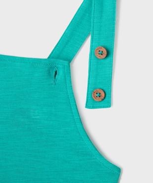 Salopette courte bébé garçon en jersey de coton vue2 - GEMO 4G BEBE - GEMO