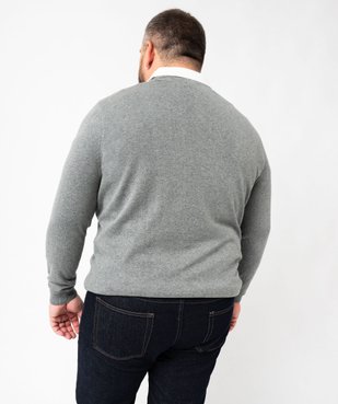 Pull homme à col V en coton fin vue7 - GEMO 4G HOMME - GEMO
