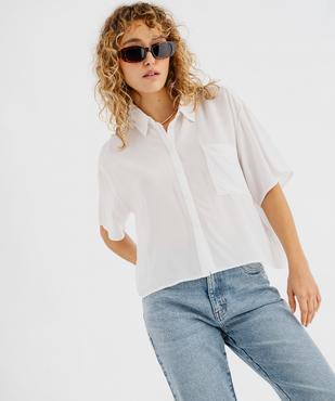Chemise manches courtes ample et fluide femme vue1 - GEMO 4G FEMME - GEMO