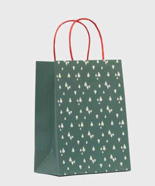 Pochette cadeau spéciale Noël avec motifs sapins vue1 - GEMO (ACCESS) - GEMO