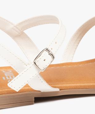 Sandales femme à talon plat et fines bride strass vue6 - GEMO (CASUAL) - GEMO