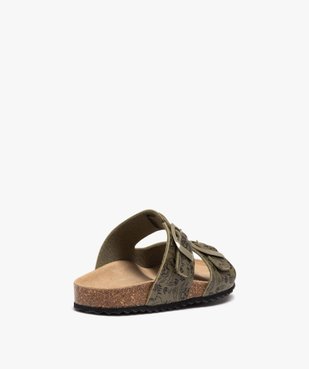 Mules garçon à motifs avec brides à boucle ajustables - Geox vue4 - GEOX - GEMO