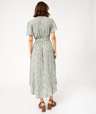Robe chemise manches courtes coupe longue femme vue5 - GEMO(FEMME PAP) - GEMO