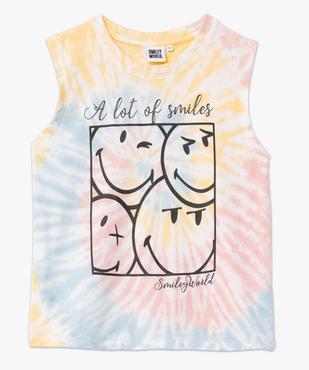 Débardeur femme multicolore avec motif - Smiley World vue4 - SMILEY - GEMO