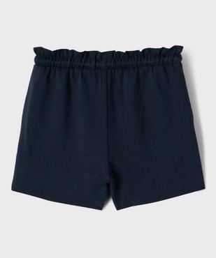 Short en jersey de coton à taille élastique ajustable fille vue3 - GEMO (ENFANT) - GEMO