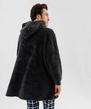 Veste d'intérieur à capuche en maille peluche 2-en-1 homme vue3 - GEMO(HOMWR HOM) - GEMO