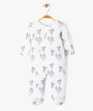 Pyjama en jersey imprimé avec zip ventral bébé vue2 - GEMO 4G BEBE - GEMO