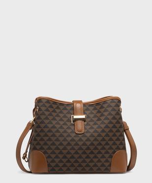 Sac besace multicompartiment à bandoulière amovible femme vue1 - GEMO (ACCESS) - GEMO