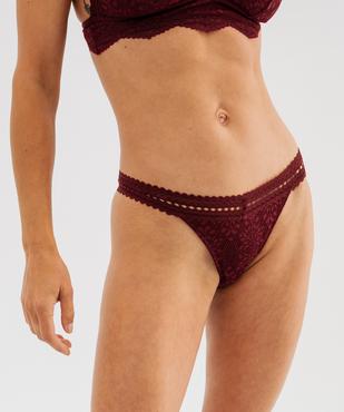 Culotte en dentelle femme vue1 - GEMO(HOMWR FEM) - GEMO