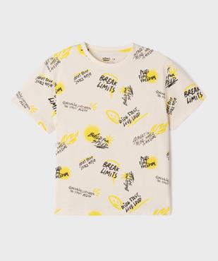 Tee-shirt manches courtes imprimé garçon vue2 - GEMO (ENFANT) - GEMO