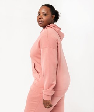 Sweat à capuche zippé femme grande taille vue3 - GEMO(FEMME PAP) - GEMO