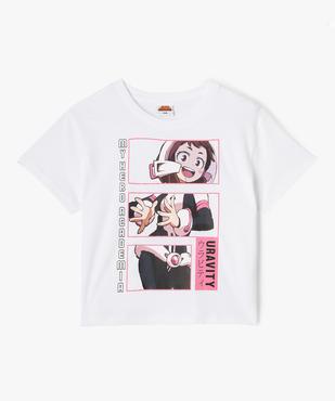 Tee-shirt manches courtes imprimé fille - My Hero Academia vue1 - MY HERO ACADEMIA - GEMO