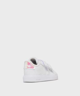 Baskets Grand Court 2.0 fermeture scratch bébé fille - Adidas vue4 - ADIDAS - GEMO