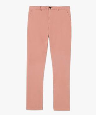 Pantalon chino en coton stretch coupe Slim homme vue4 - GEMO 4G HOMME - GEMO