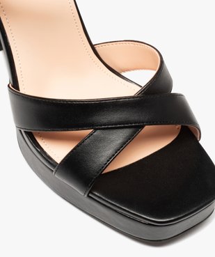 Sandales femme à talon carré extra haut et brides unies vue7 - FOLLOW ME - GEMO