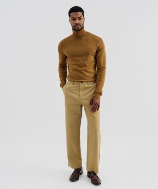 Pull col roulé en maille fine homme vue4 - GEMO 4G HOMME - GEMO