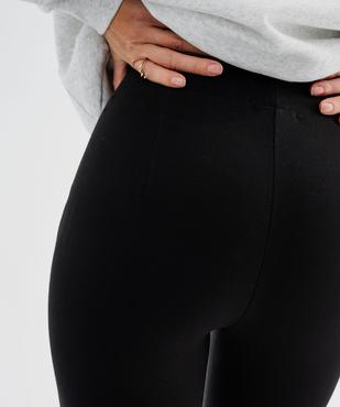 Pantalon moulant à taille élastiquée en maille épaisse et extensible femme vue2 - GEMO(FEMME PAP) - GEMO