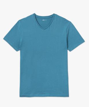 Tee-shirt à manches courtes et col V homme vue4 - GEMO 4G HOMME - GEMO