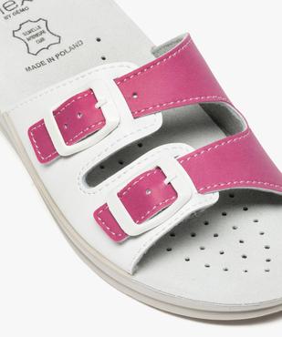 Mules femme confort à talon compensé et boucles - Cloggy vue6 - GEMO (EQUIPT) - GEMO