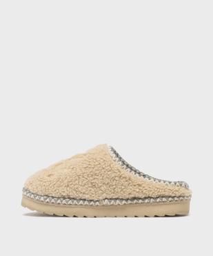 Chaussons mules en sherpa fille - LuluCastagnette vue1 - LULUCASTAGNETTE - GEMO
